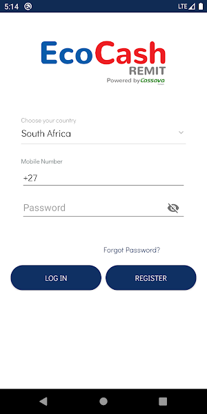 Ecocash Remit Screenshot 1