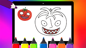 Mr Tomatos Coloring Game Screenshot 2