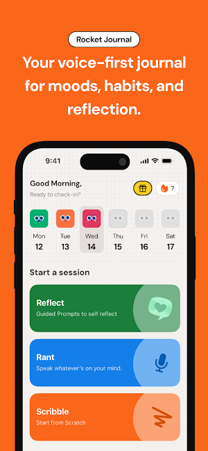 Rocket Journal: Daily Diary Screenshot 0