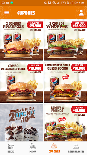 Burger King Colombia Screenshot 3