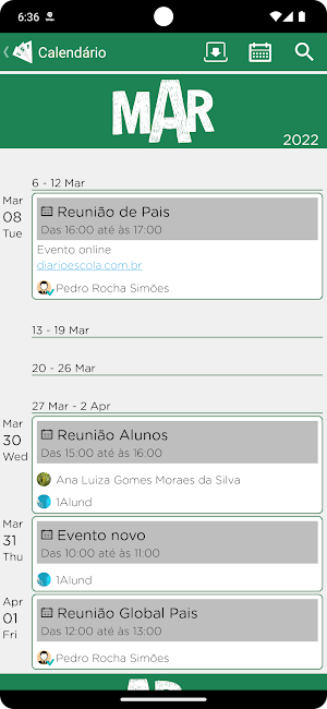 Agenda Sagrada Familia Screenshot 2