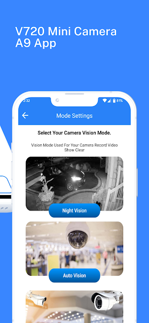 V720 Mini Camera A9 App Screenshot 2