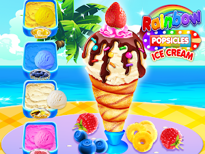 Rainbow Ice Cream Popsicles Screenshot 2
