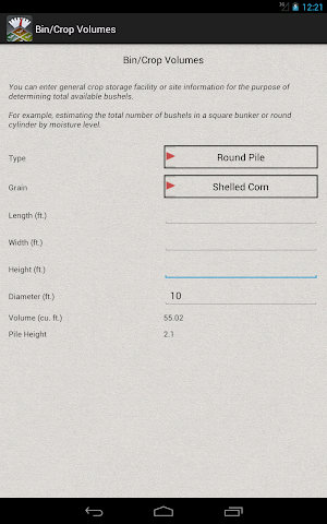 Harvest Test Weight Converter Screenshot 1