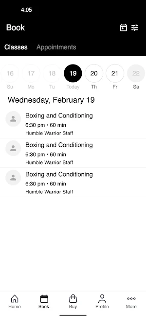 Humble Warrior Gym Screenshot 1