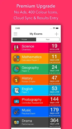 Exam Countdown Lite Screenshot 3