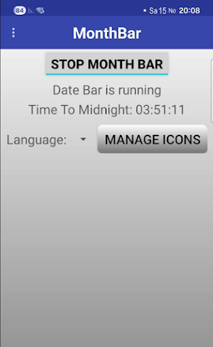 MonthBar Screenshot 0