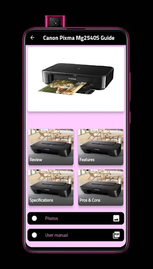 canon pixma mg2540s guide Screenshot 0