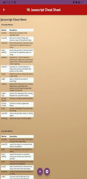 JavaScript Cheat Sheet Screenshot 3