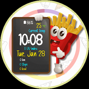 Fries Chef Animated Watch Face Screenshot 2