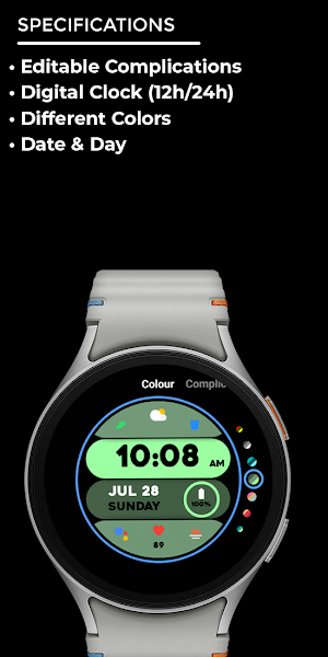 Nighty Digital 36 - watch face Screenshot 3