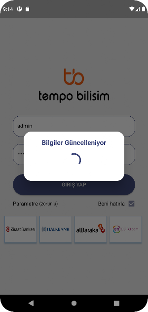 Tempo Banka Mobil Screenshot 1