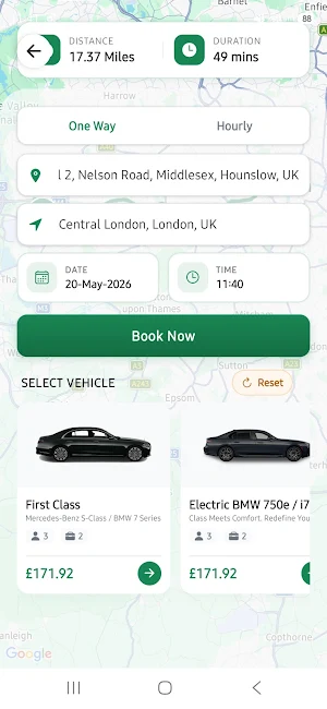 Imperial Ride - Chauffeur App Screenshot 2