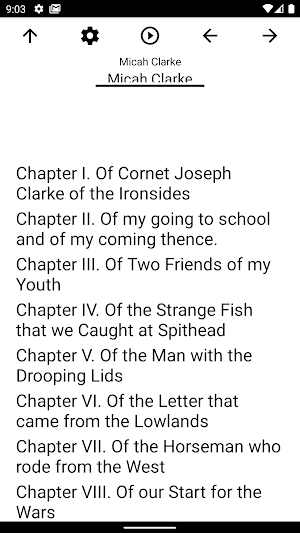 Book, Micah Clarke Screenshot 0