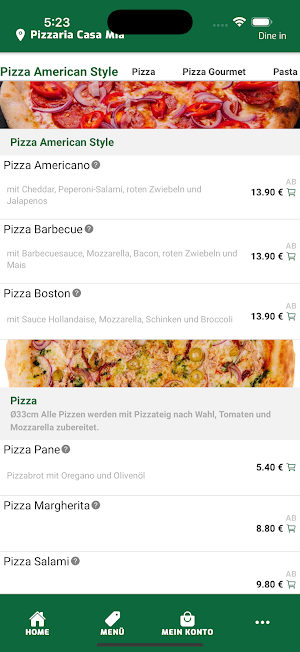 Pizzaria Casa Mia Screenshot 2