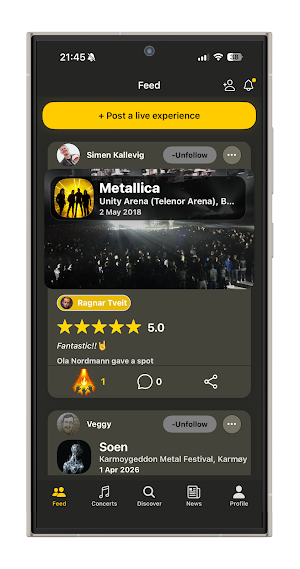 Headlinr - Live Music & Events Screenshot 1