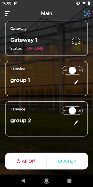 Horticultural Lighting Control Screenshot 1