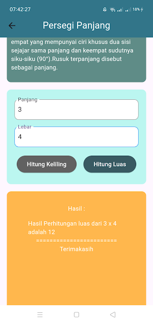 Belajar Latihan Bangun Datar Screenshot 2