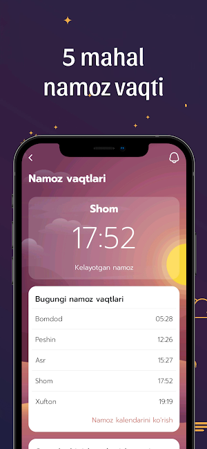 Namoz Vaqtlari Pro Screenshot 1