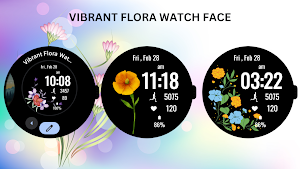 Vibrant Flora Watch Face Screenshot 2