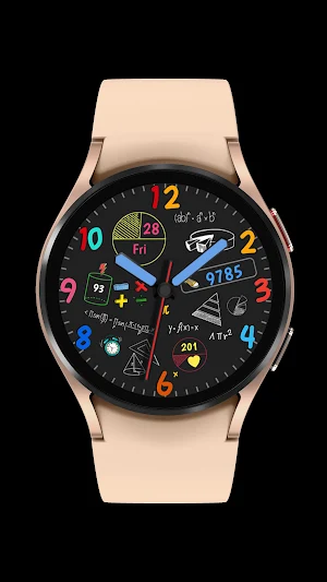 Pars Math Analog Watch Face Screenshot 0