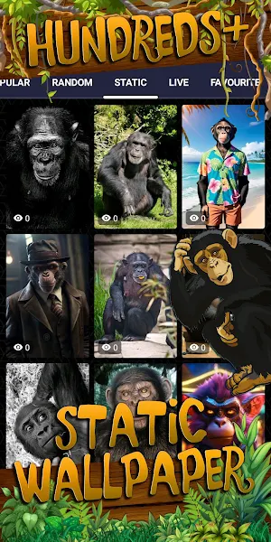chimpanzee wallpaper Screenshot 3