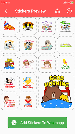Good Night And Good Morning Stickers For Whatsapp Screenshot 1