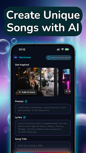 Harmona: AI Music Maker Screenshot 1