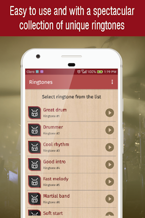 ringtones drums for phone Screenshot 1