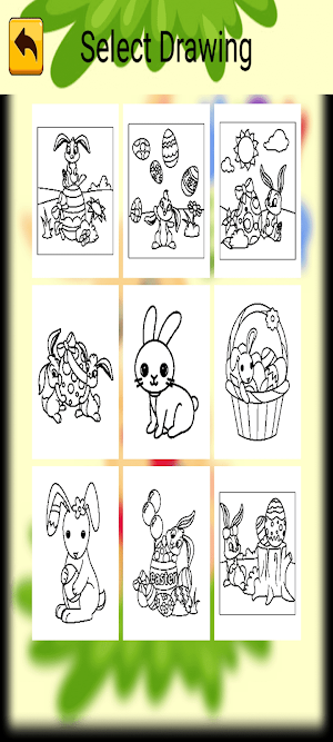 Easter Bunny Coloring Pages Screenshot 2