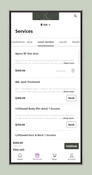 KAI Patient Portal Screenshot 1
