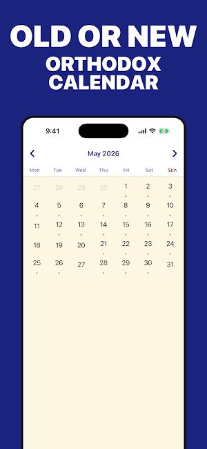 Orthodox Calendar Screenshot 2