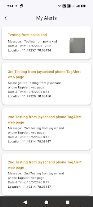 TagAlert Screenshot 1