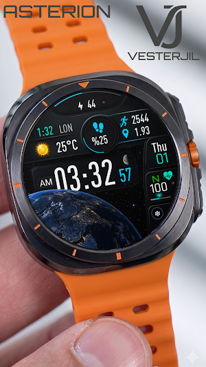 VJ-ASTERION DIGITAL WATCH FACE Screenshot 2