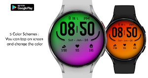 Casual Color Watch Face Screenshot 2