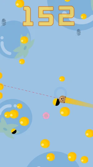 Cute Bear Fly - Gravity Game Screenshot 1