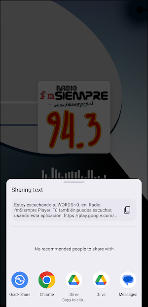 Radio fmSiempre Player Screenshot 1