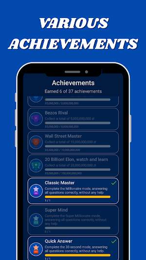 Millionaires Quiz 2025 Screenshot 1