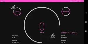 GPS Speedometer offline HUD Screenshot 2