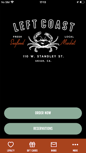 Left Coast Seafood Screenshot 0