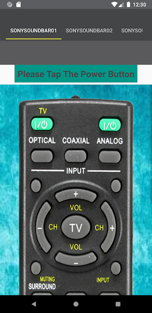 Sony Soundbar Remote Screenshot 1