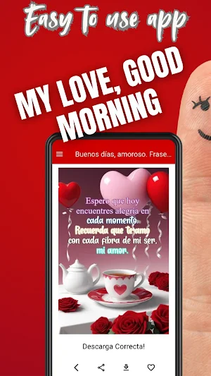 My love, good morning Screenshot 2