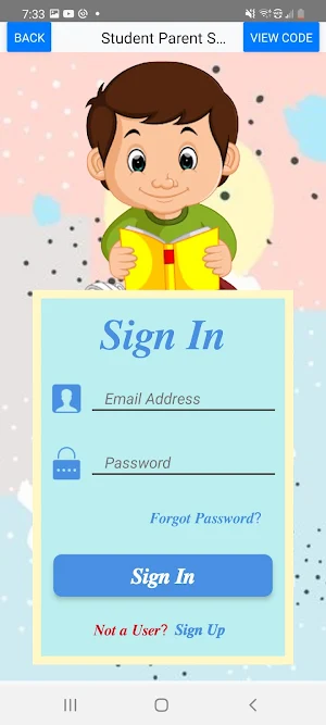 Student Parent Scheduler Screenshot 1