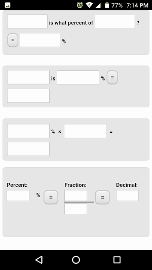 Percentage Calculator Screenshot 1
