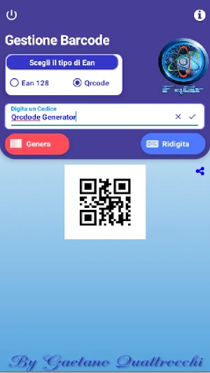 Generatore Barcode / Qrcode Screenshot 1