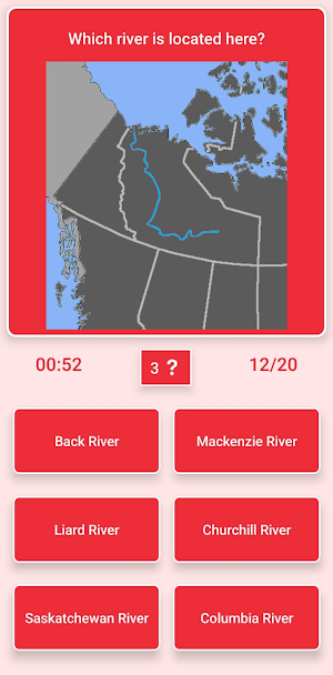 Canada Map - Geography Quiz Screenshot 3