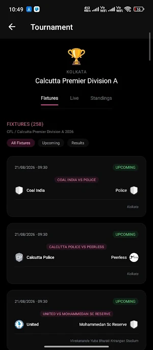 Footimes - Local Live Match Screenshot 1
