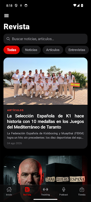 Deporte de Contacto Screenshot 2