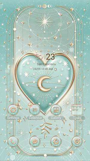 Moon and Heart - Wallpaper Screenshot 0