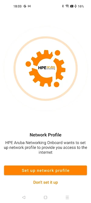 HPE Aruba Networking Onboard Screenshot 1